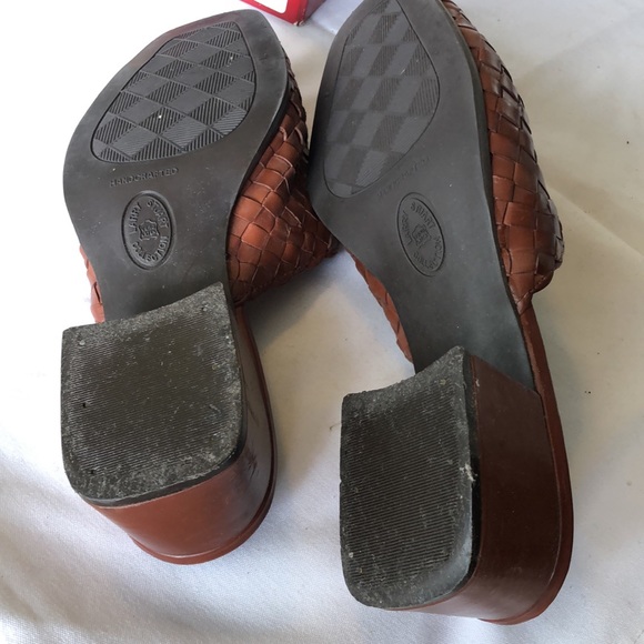 Larry stuart collection pose II cognac woven mule - Picture 3 of 5